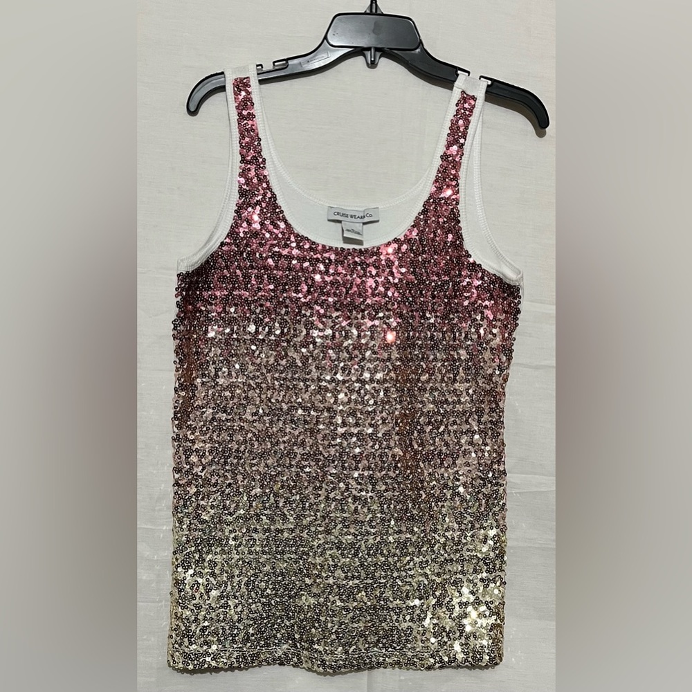 Cruise wear Tank Top - Pink to Gold